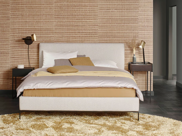 CHIARA - Fabric double bed with upholstered headboard by Christine Kröncke Interior Design - view 3